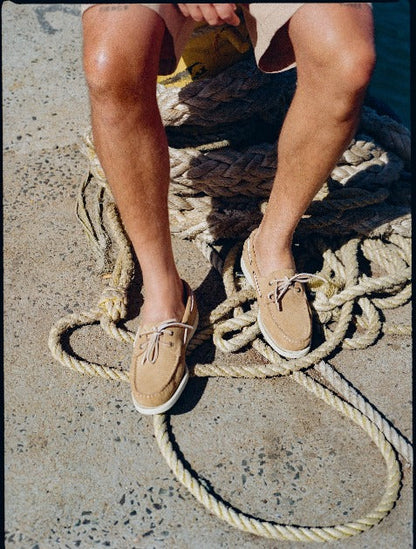 Portland Rough Out - Beige Paint | Sebago Men