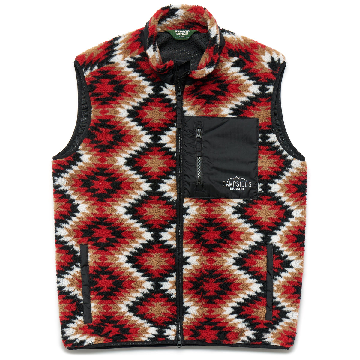 Parsonsway Vest - Red & Black & White & Beige Navajo | Sebago Sale|Apparel
