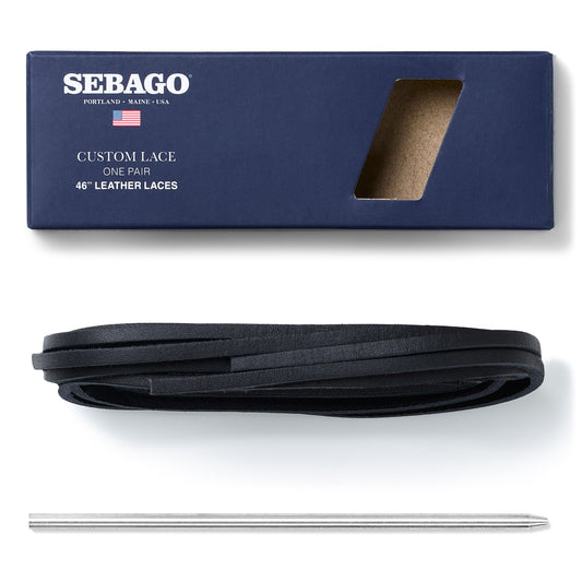 Rawhide Shoelaces - Navy Blue | Sebago Accessories